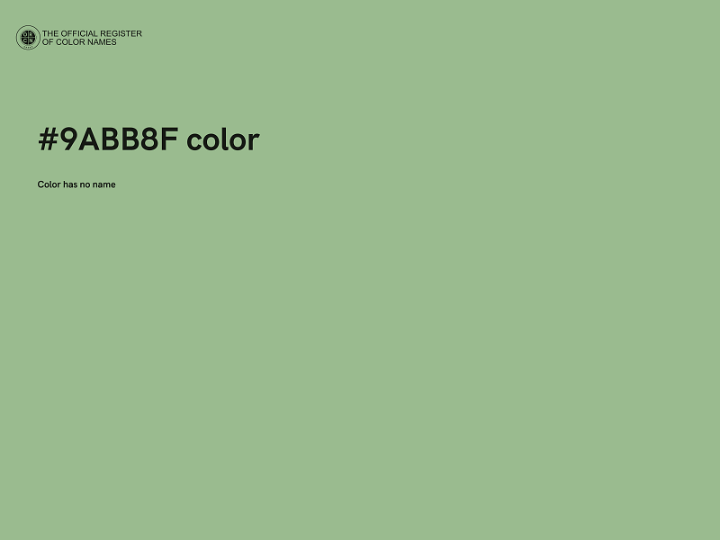 #9ABB8F color image