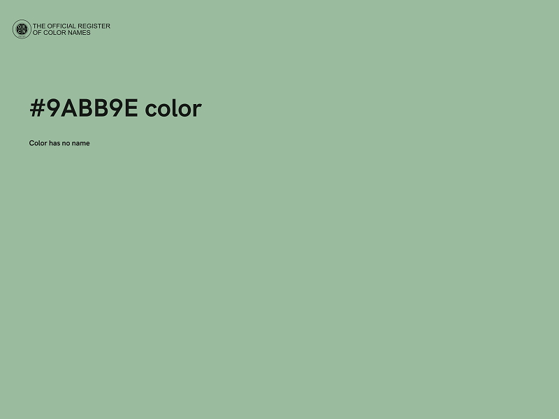 #9ABB9E color image