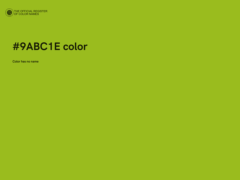 #9ABC1E color image