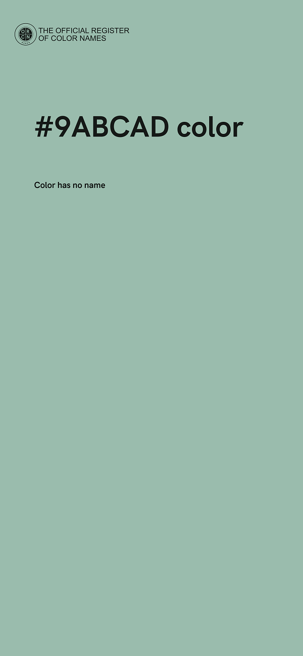 #9ABCAD color image