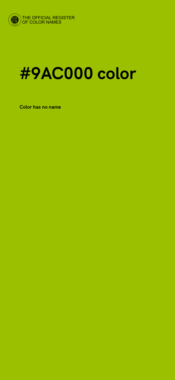 #9AC000 color image