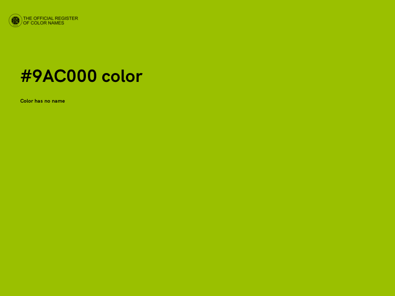 #9AC000 color image