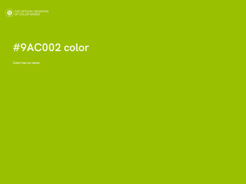 #9AC002 color image