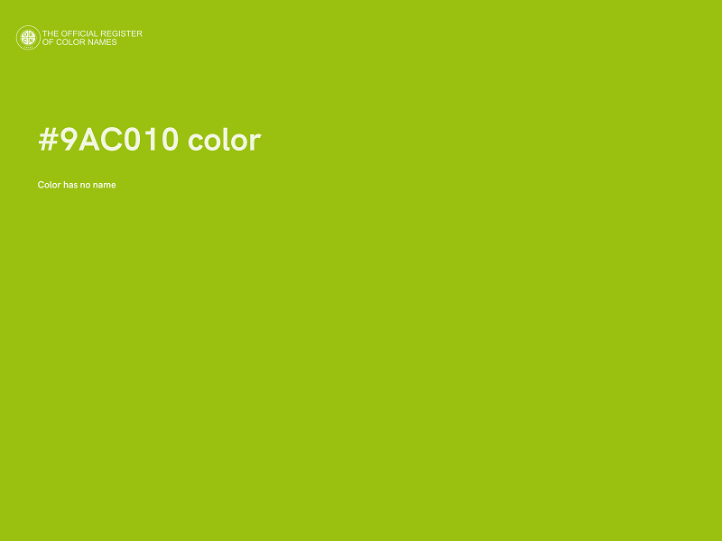 #9AC010 color image