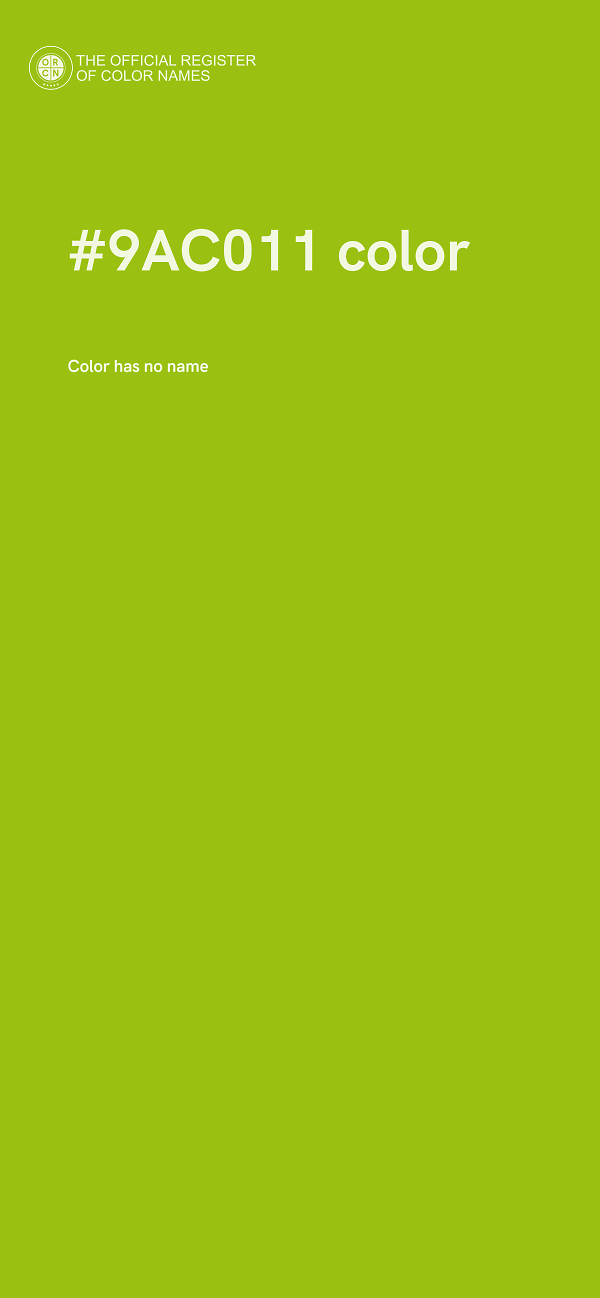 #9AC011 color image