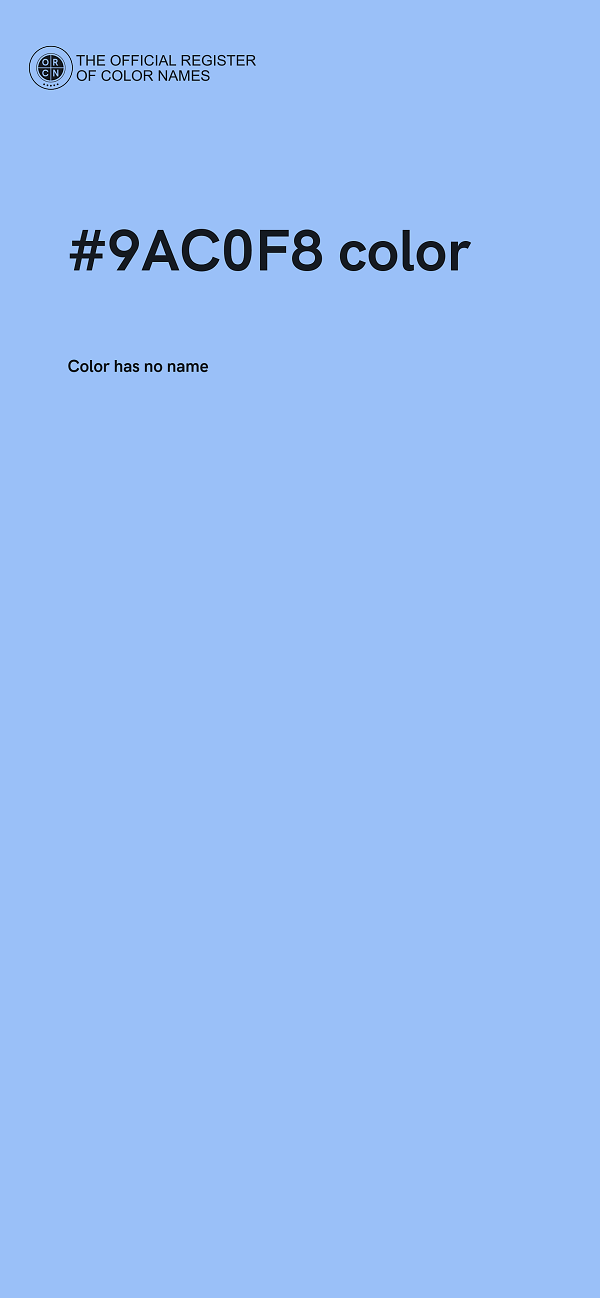 #9AC0F8 color image
