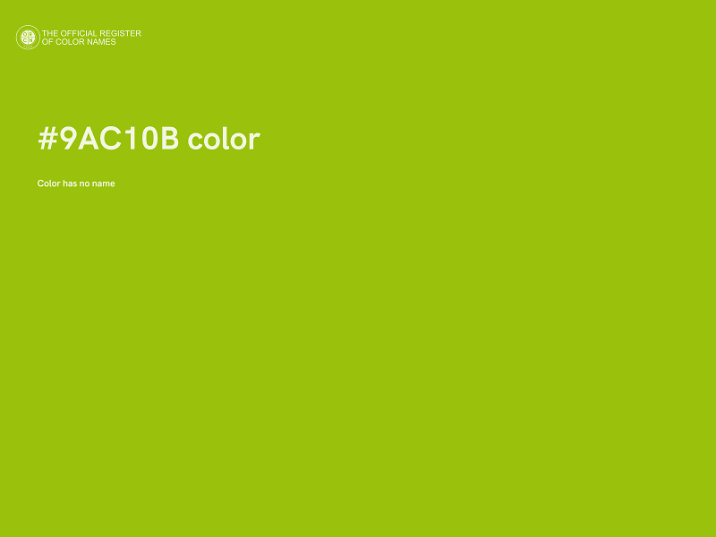 #9AC10B color image