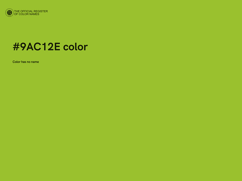 #9AC12E color image