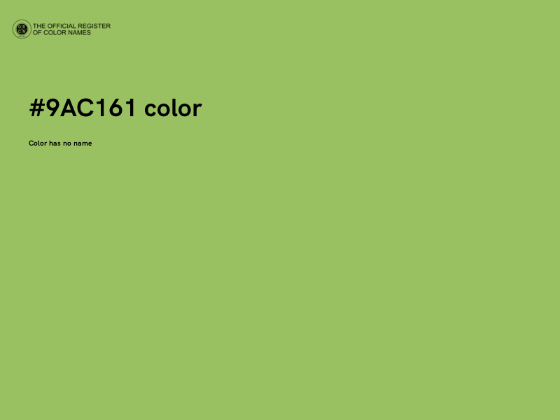 #9AC161 color image