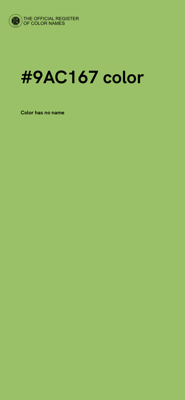 #9AC167 color image