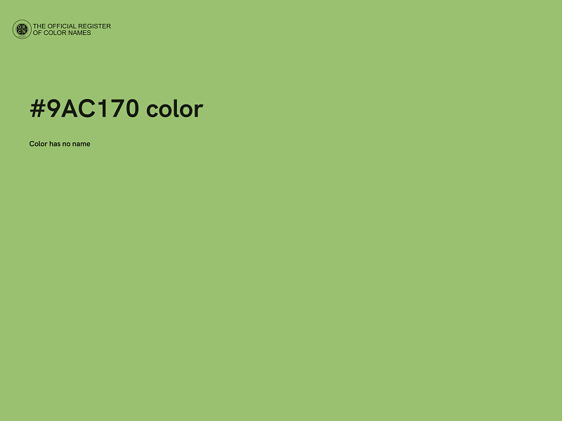 #9AC170 color image