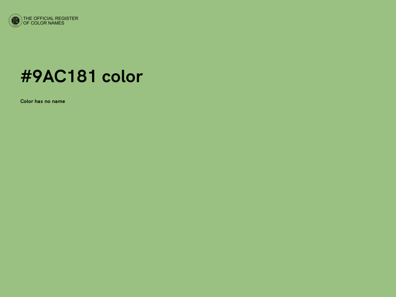 #9AC181 color image