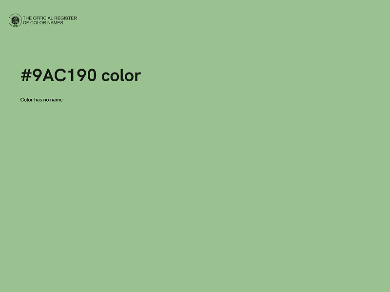 #9AC190 color image