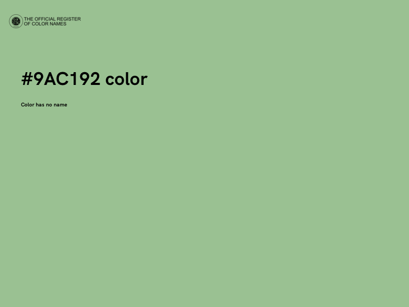 #9AC192 color image