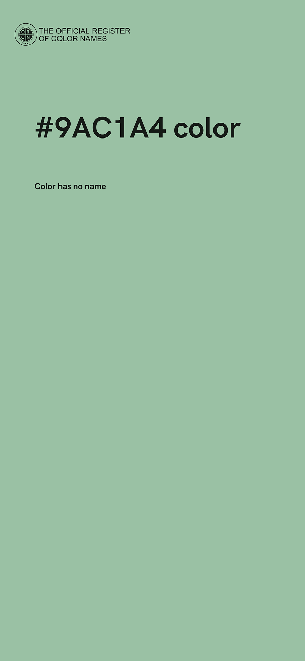 #9AC1A4 color image