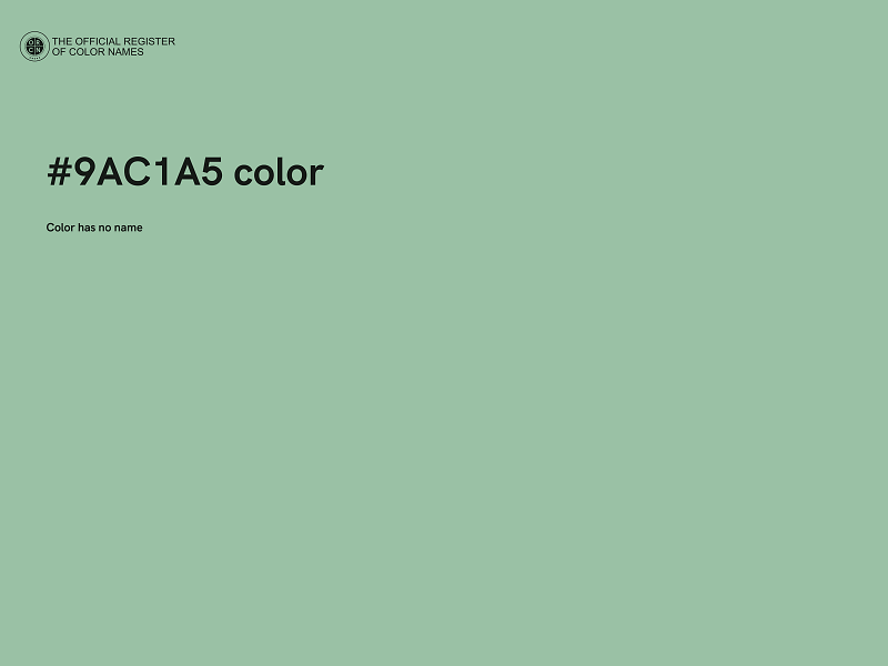 #9AC1A5 color image