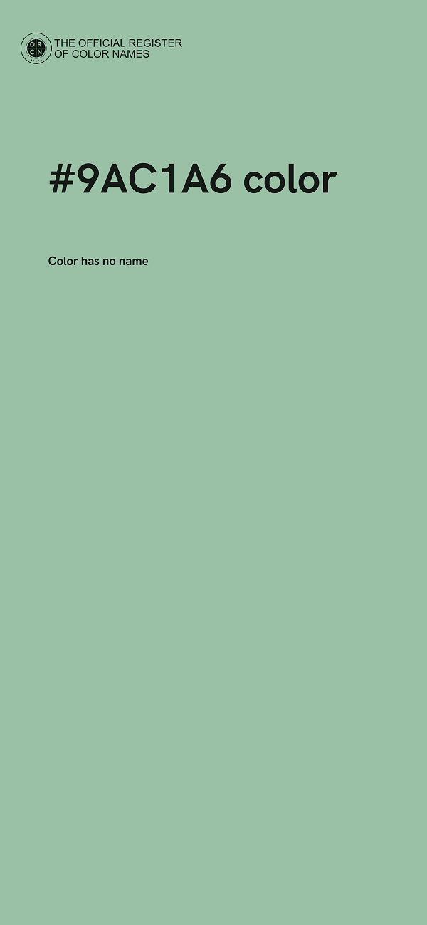 #9AC1A6 color image