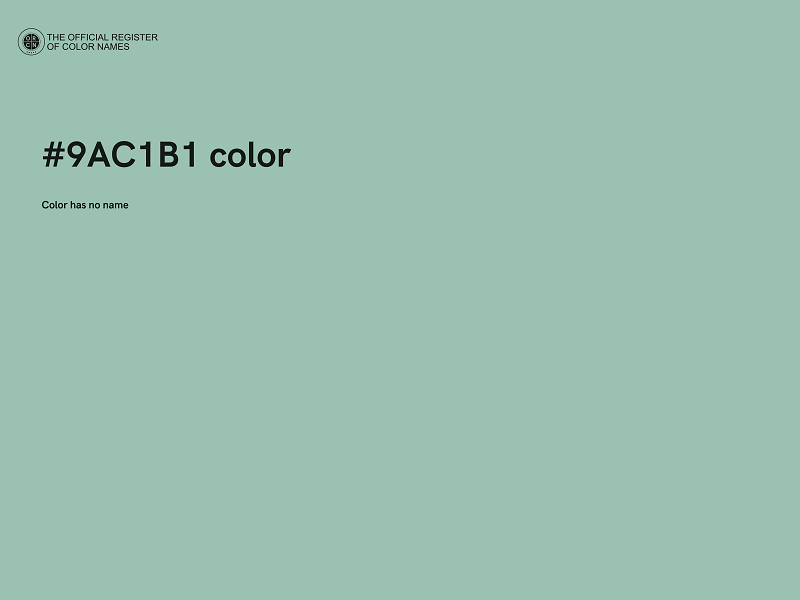 #9AC1B1 color image