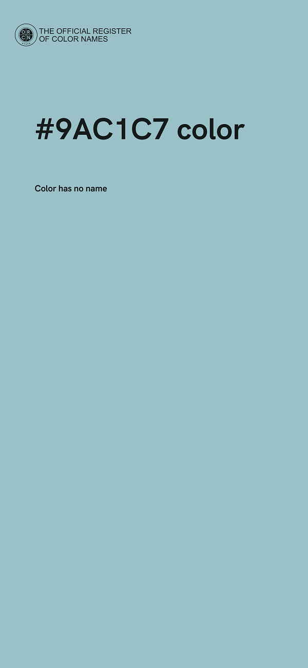 #9AC1C7 color image