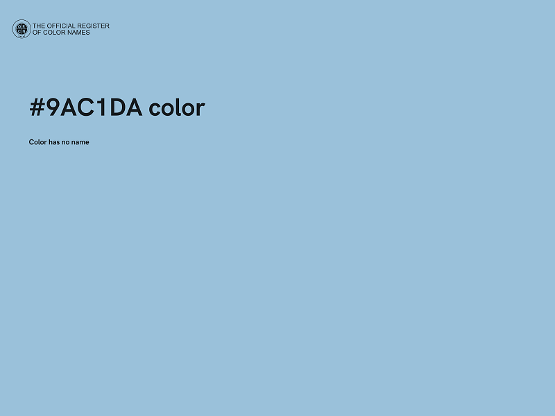 #9AC1DA color image