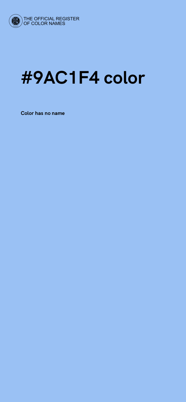 #9AC1F4 color image