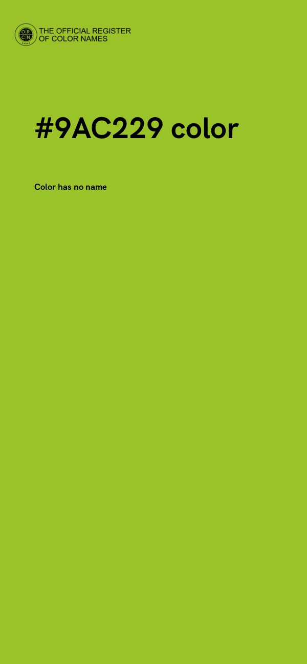 #9AC229 color image