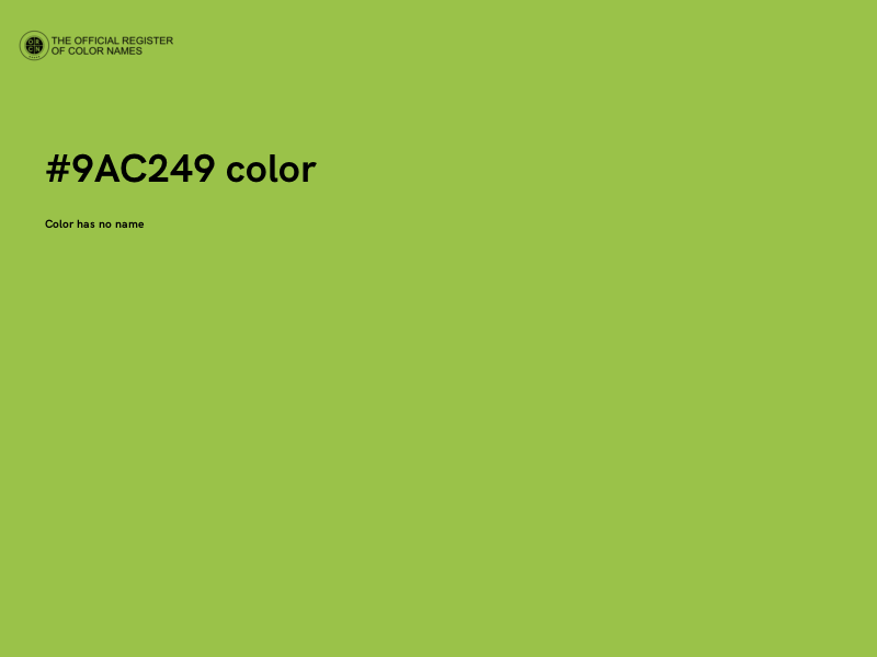 #9AC249 color image