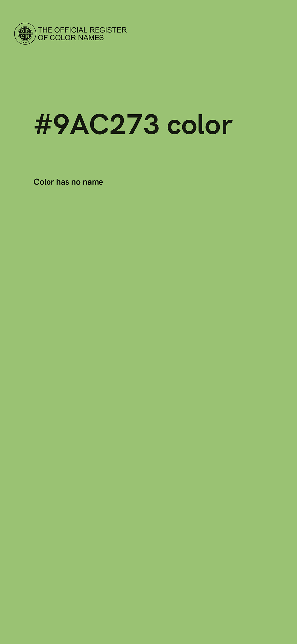 #9AC273 color image
