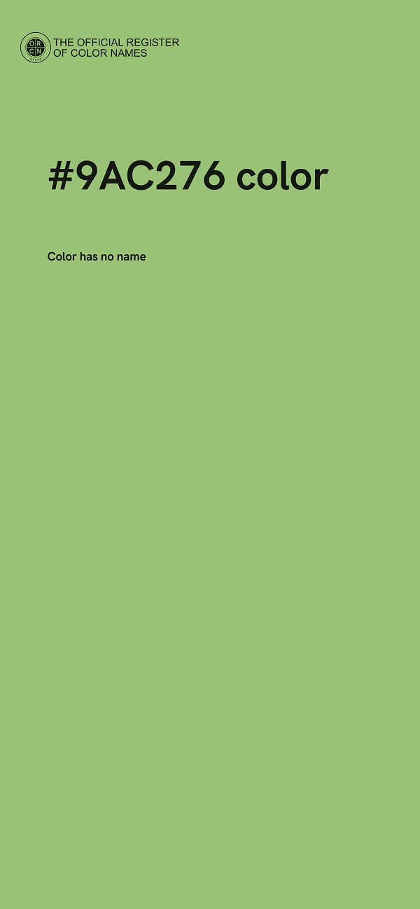#9AC276 color image