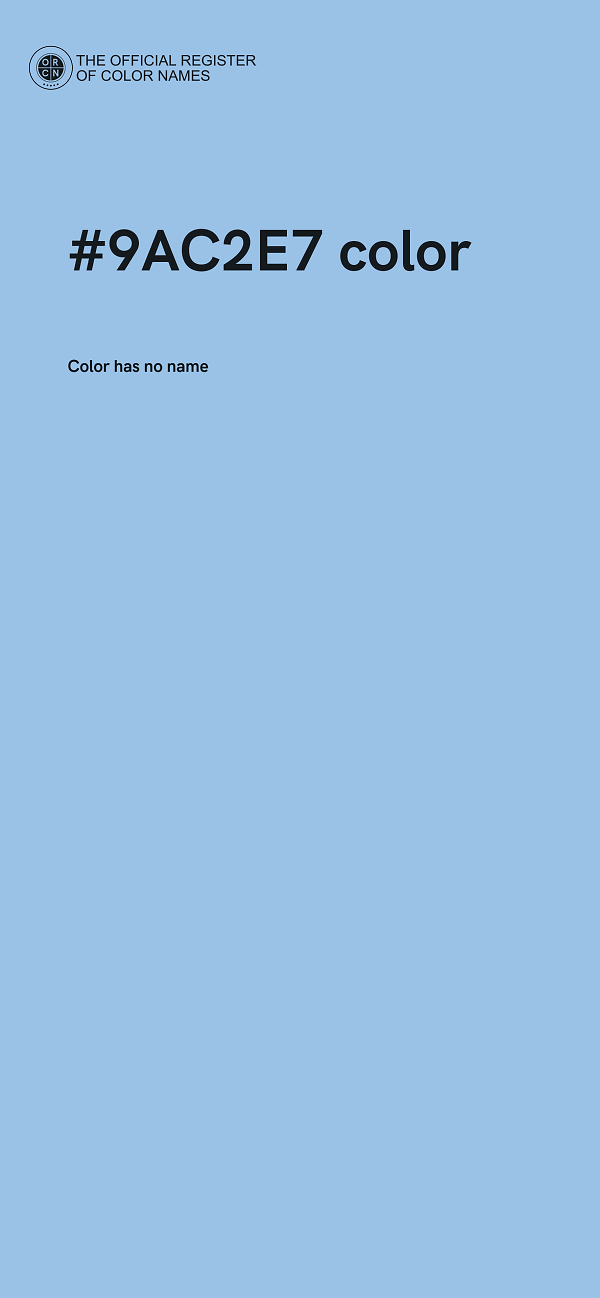 #9AC2E7 color image