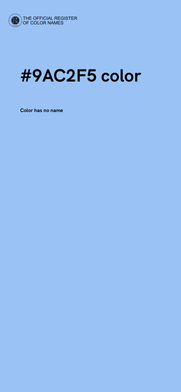 #9AC2F5 color image