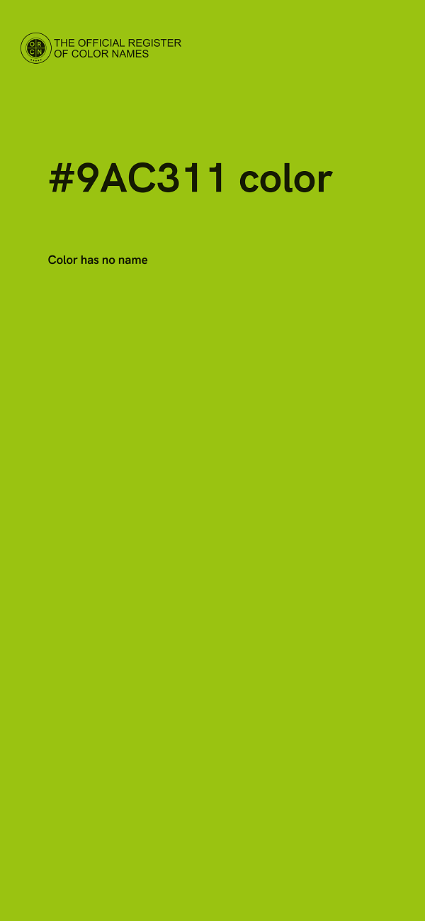 #9AC311 color image