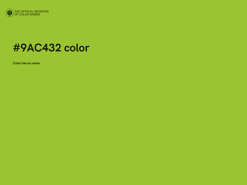 #9AC432 color image