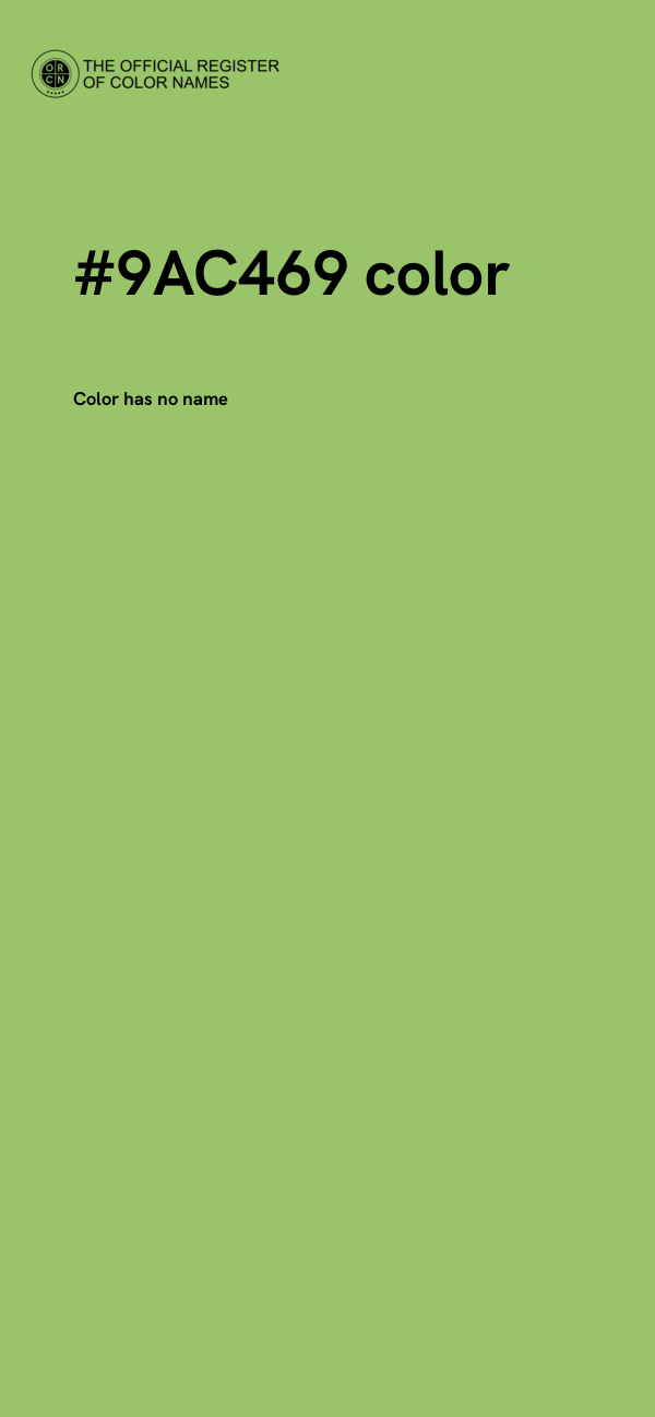 #9AC469 color image
