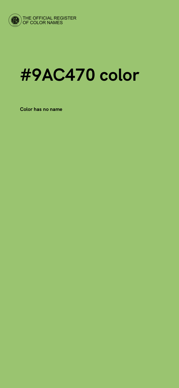 #9AC470 color image