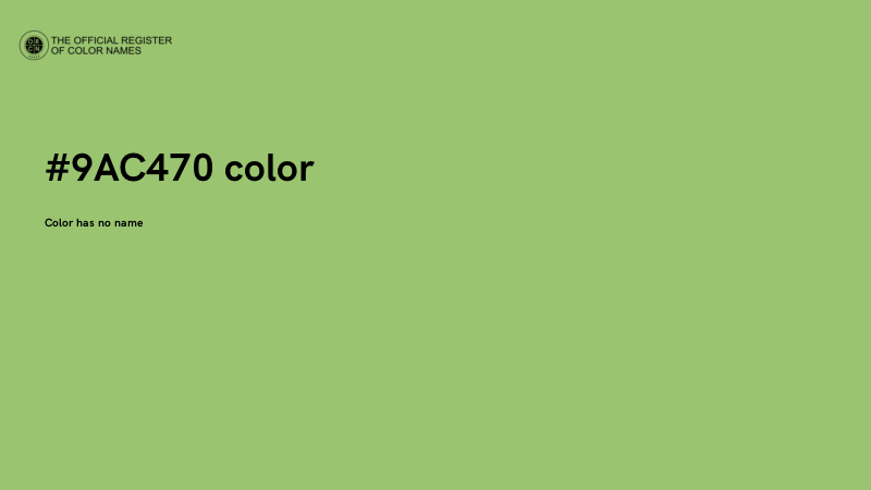 #9AC470 color image