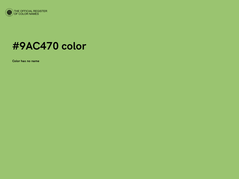 #9AC470 color image