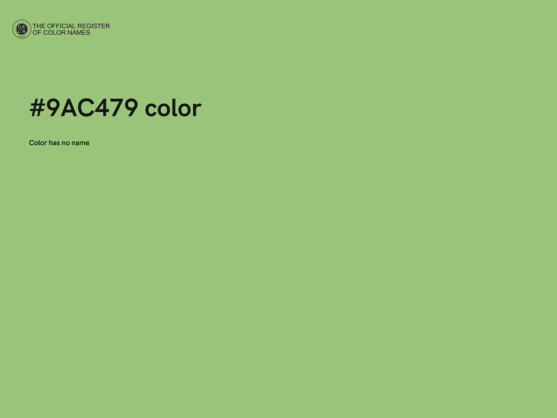 #9AC479 color image