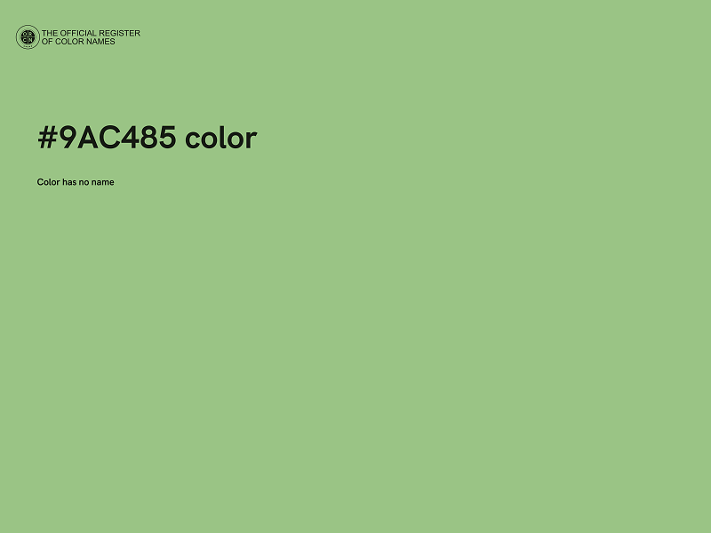 #9AC485 color image