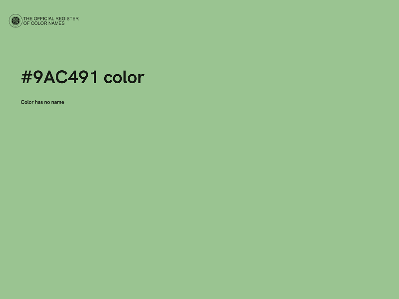 #9AC491 color image