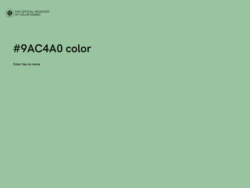 #9AC4A0 color image