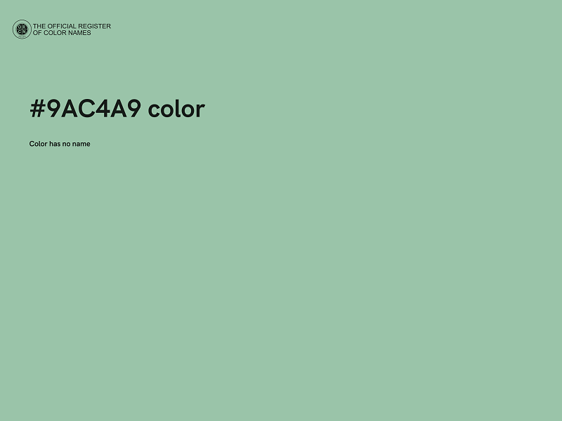 #9AC4A9 color image