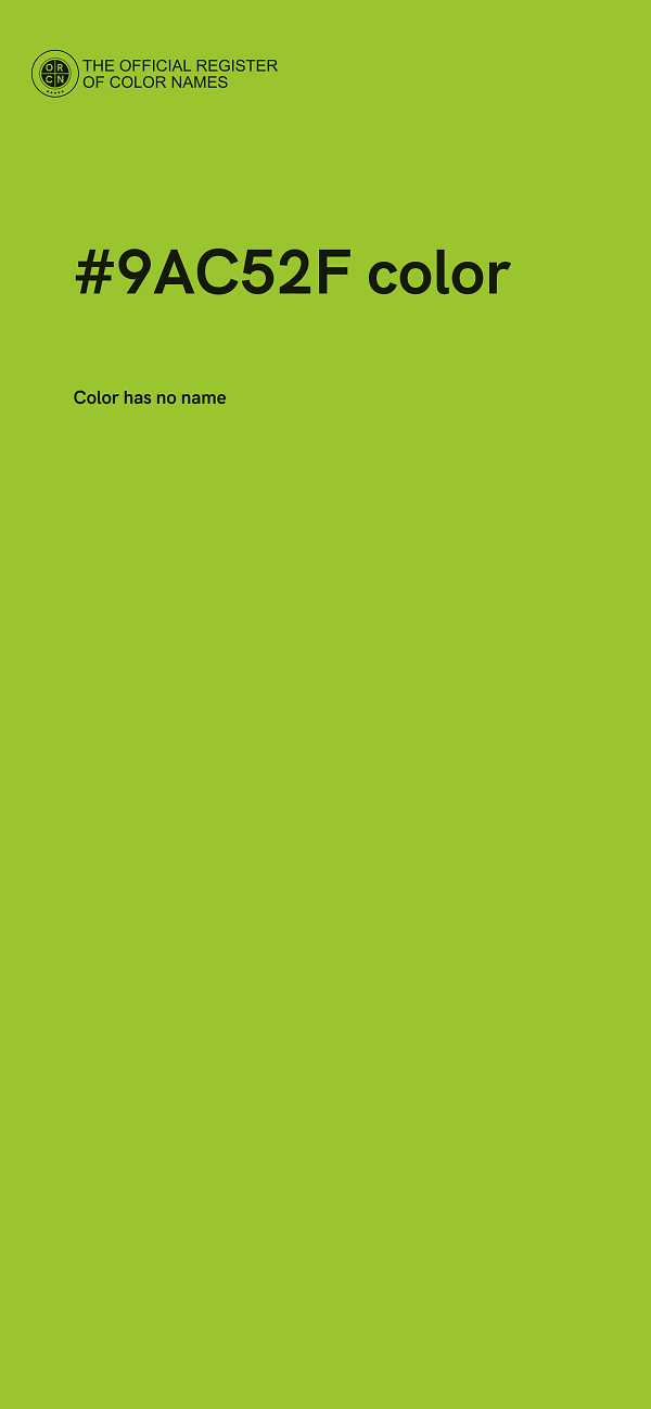 #9AC52F color image