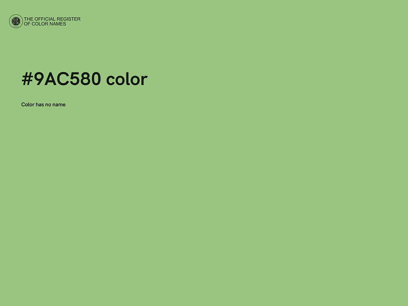 #9AC580 color image