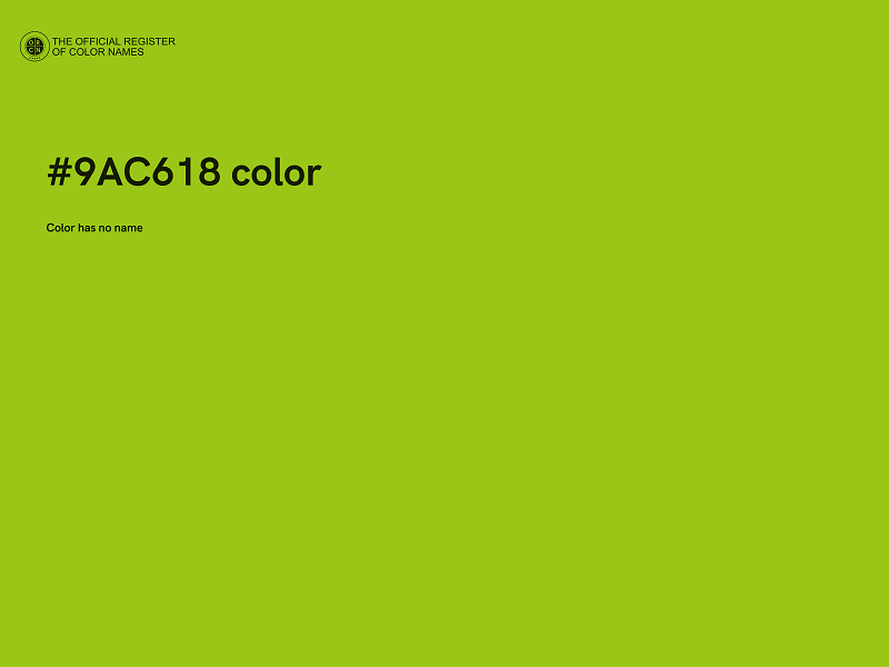 #9AC618 color image