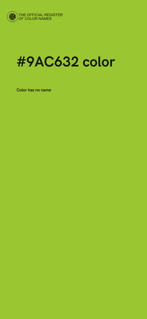 #9AC632 color image