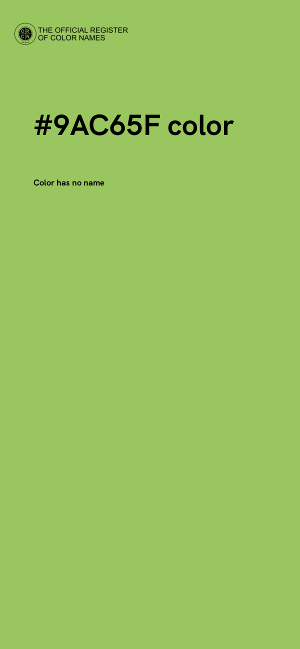 #9AC65F color image