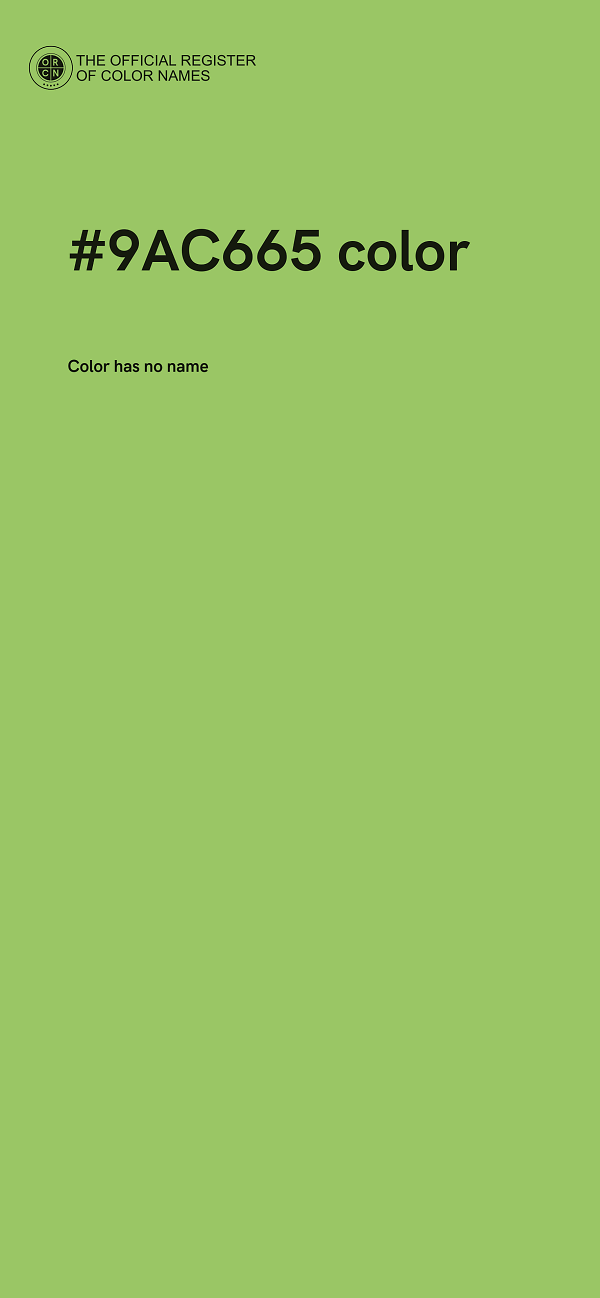 #9AC665 color image