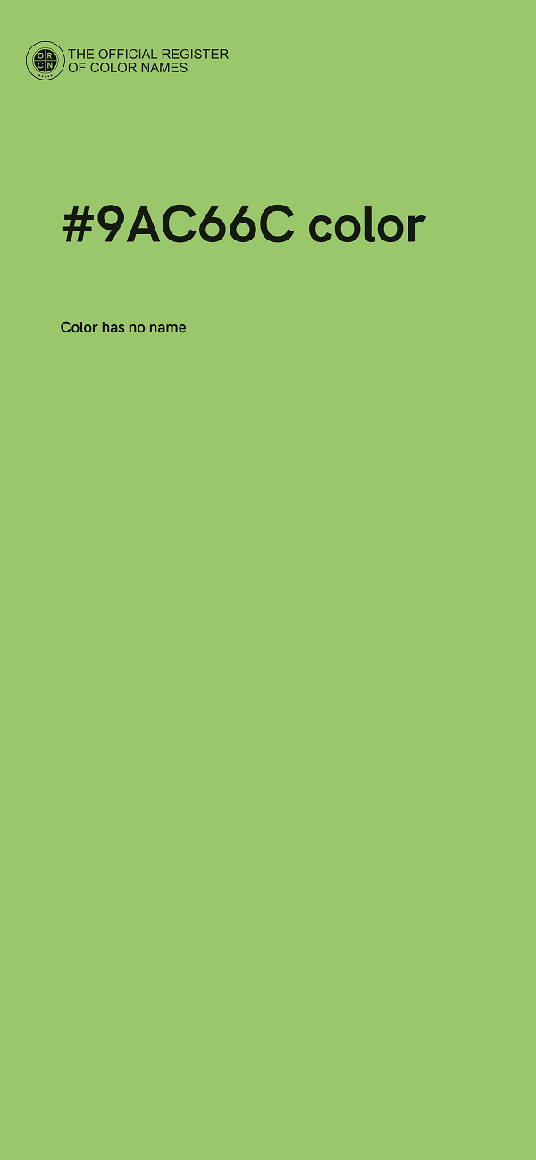 #9AC66C color image
