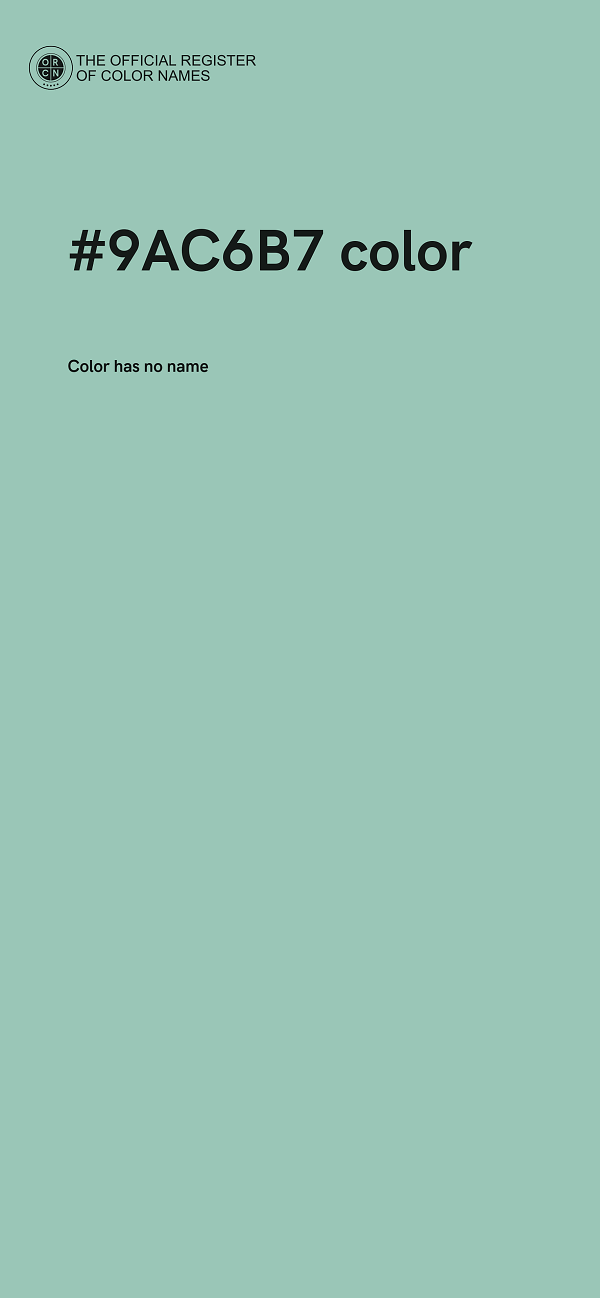 #9AC6B7 color image